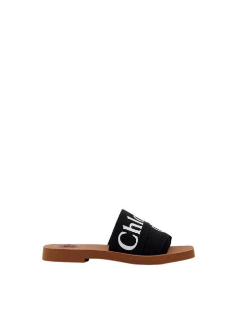 Chloé CHLOE Black Linen Sandals New & Authentic (Women's size:11;)
