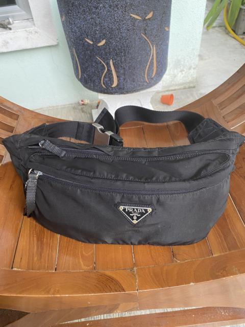 Prada Authentic Prada Black Nyalon Belt Bag