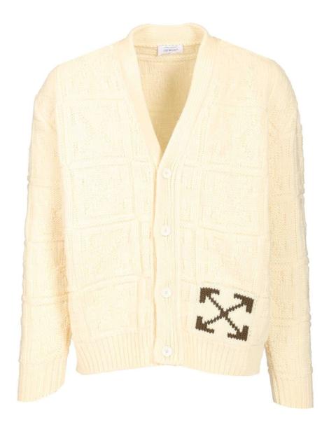 Off-White Off-White Men Arrow 3D Wool Cardigan