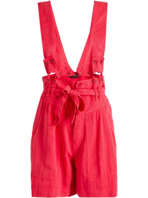 Isabel Marant Flink convertible Lyocell-blend twill shorts