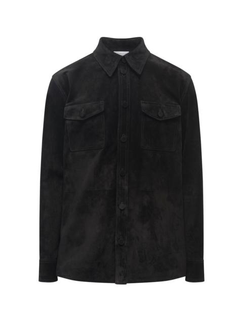 GABRIELA HEARST Irene Suede Overshirt black