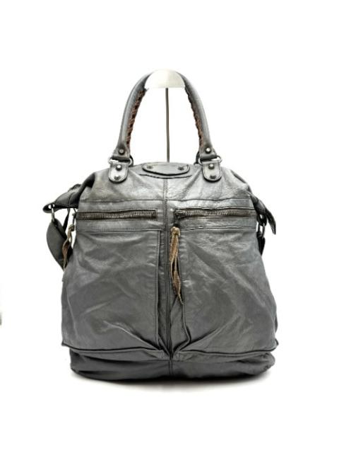 Balenciaga Grey Motor Shoulder Bag