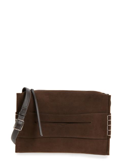 JW Anderson JW Anderson Loafer Suede Messenger Bag in Brown 600 at Nordstrom