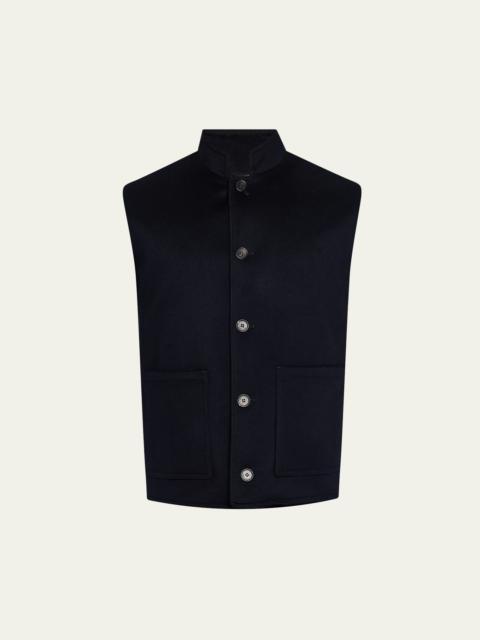 Men's Henley Cashmere Water-Repellent Vest