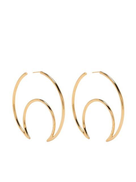 Marine Serre Moon Hoop Earrings