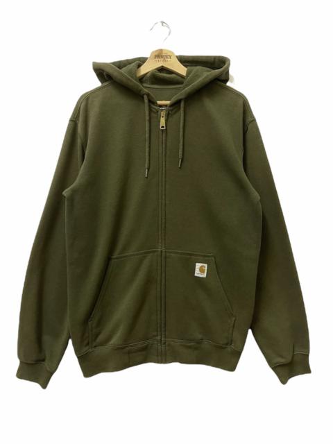 Other Designers Vintage - Vintage Carhartt Full Zipper Hoodie Olive Green