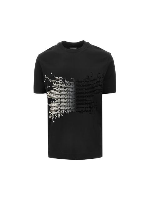 EMPORIO ARMANI COTTON AND LYOCELL-BLEND T-SHIRT