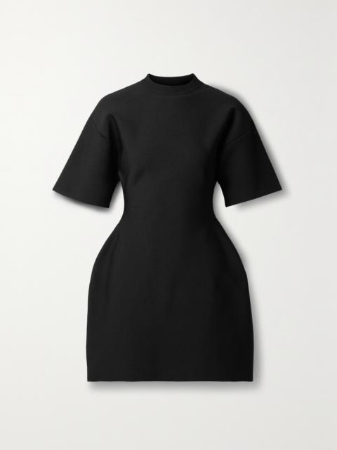 BALENCIAGA Hourglass Stretch-ponte Mini Dress