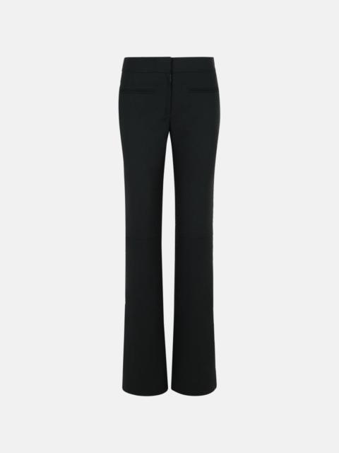 courrèges BLACK WOOL BLEND PANTS