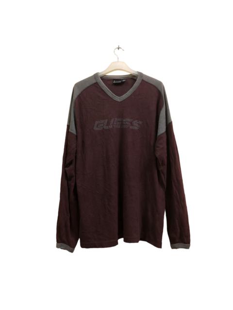 Other Designers Guess - Guess logo long sleeve v neck