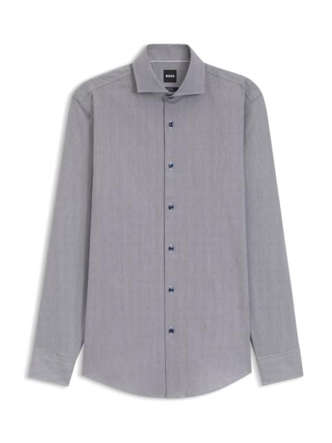 BOSS EASY-IRON SLIM-FIT SHIRT IN STRETCH COTTON