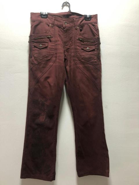 Other Designers Japanese Brand - SEMANTIC DESIGN Pants Zip Pocket Punk Japan Roots Maroon