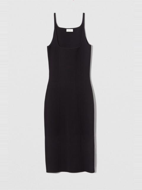 BY FAR BRANKA LONG DRESS BLACK MARTINICA VISCOSE