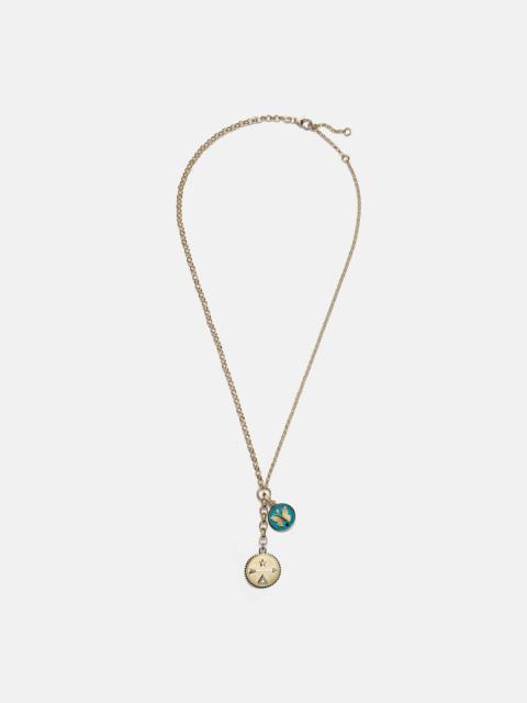 FOUNDRAE Dream & Reverie 18kt gold charm necklace with diamonds