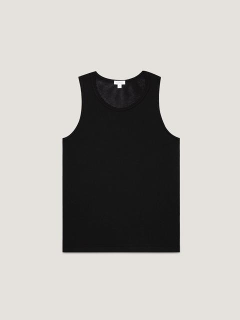 Sunspel Cellular Cotton Underwear Vest