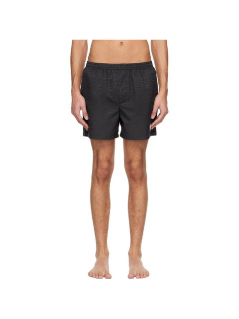 CASABLANCA Black Jacquard Swim Shorts