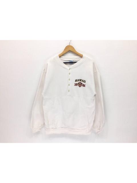 Other Designers Vintage Hawaii Beach Surf Half Button Sweatshirt