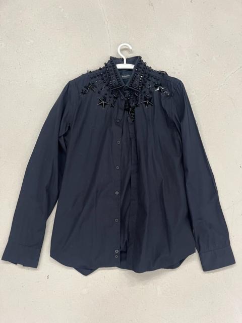 Givenchy Givenchy 12FW Riccardo Tisci Black Star-Studded Shirt