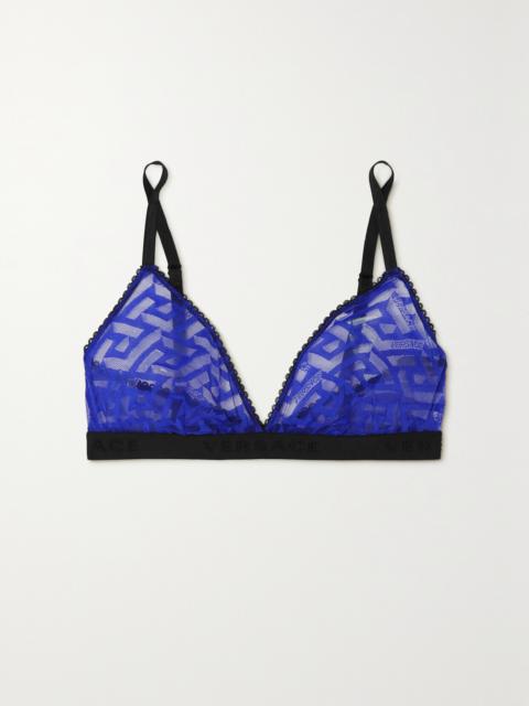 VERSACE Tulle Soft-cup Triangle Bra