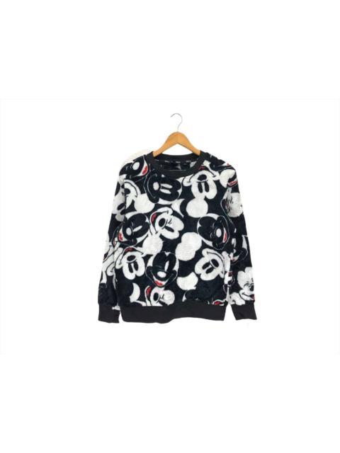 Other Designers Mickey Mouse Disney Cartoon Full Print Fleece Sweatshirt