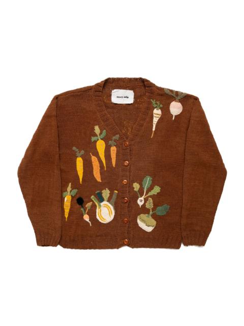 Twinsun Cardigan - Brown Rooting For You