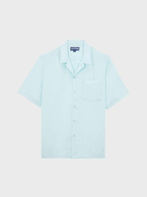 Vilebrequin Men Linen Shirt Natural Dye