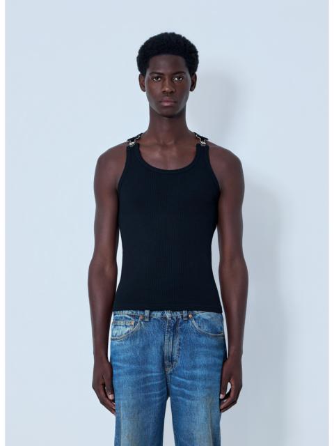 Jean Paul Gaultier Jean Paul Gaultier Men Ribbed Tank Top With Metal Hardware
