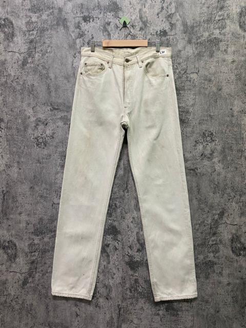 Other Designers Vintage 90s LEVIS 501 Dirty White Denim- L60