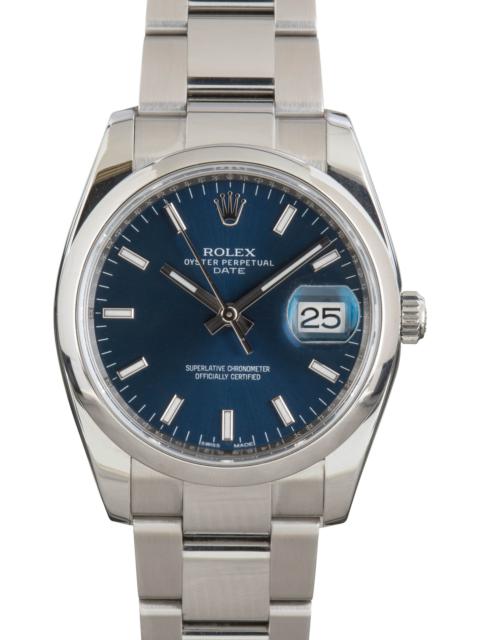 Rolex Date 115200 Blue