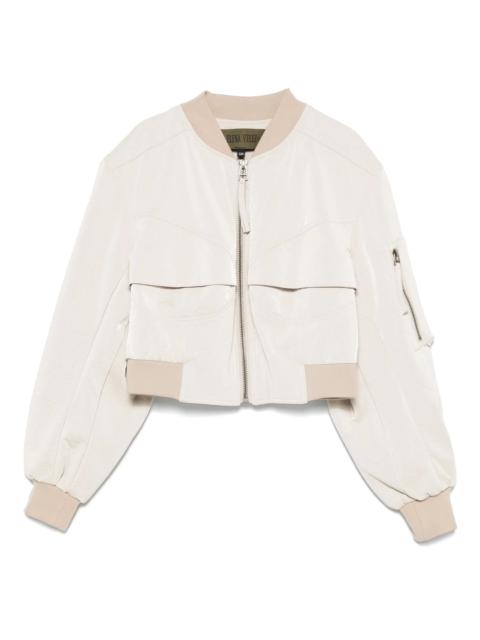 ELENA VELEZ bustier bomber jacket