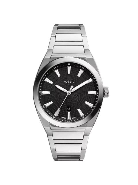 Other Designers Fossil Everett Quartz Black Dial Men's Watch FS5821