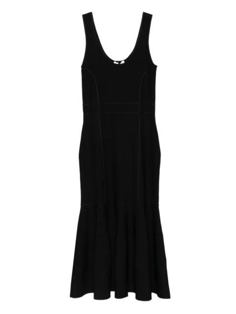 Zimmermann Hypnotic Sculptural Midi Dress in Black