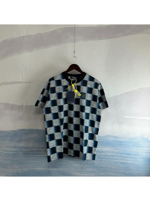Louis Vuitton Louis Vuitton LV Black and Blue Checkerboard Short Sleeve