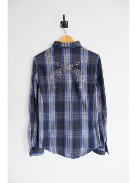 Roar Gun Swarovski Flanel Shirt