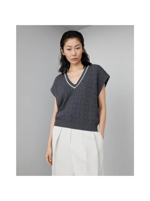 Brunello Cucinelli Brunello Cucinelli Wodark Grey Cotton Sweater