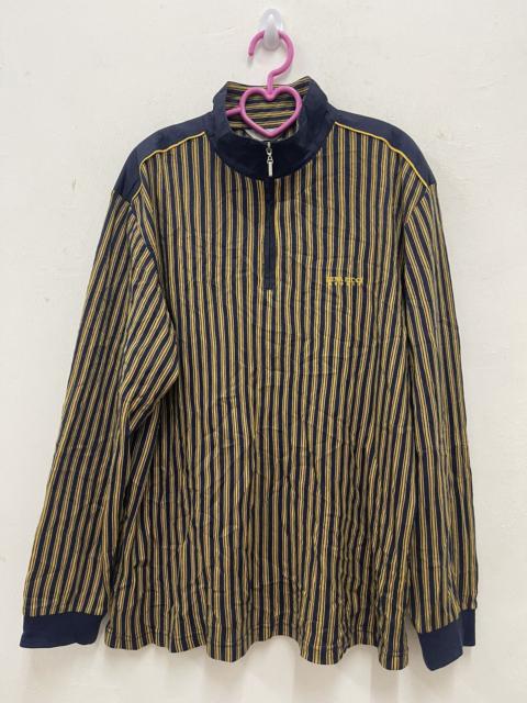 Other Designers Rare Vintage NINA RICCI Striped Half Zip Long Sleeve