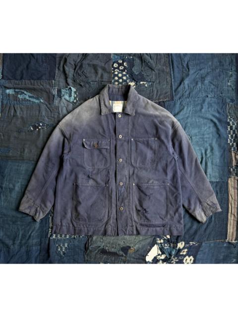 visvim VISVIM 22SS MACRAY COVERALL CRASH distressed work jacket with four pockets