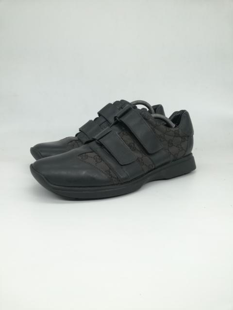 GUCCI GG Black Velcro Strap Shoes
