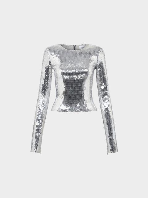 16ARLINGTON LOIDA TOP IN SEQUIN