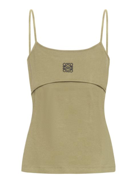 Loewe ANAGRAM STRAPPY TOP IN COTTON