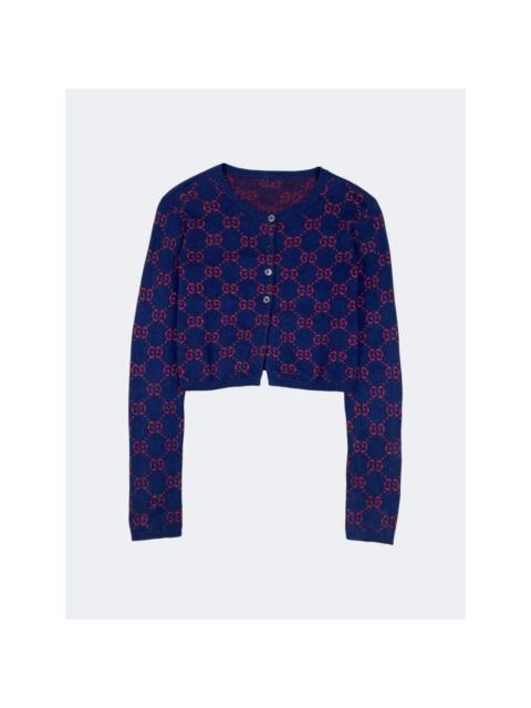 GUCCI GG Jacquard Cardigan Sweater