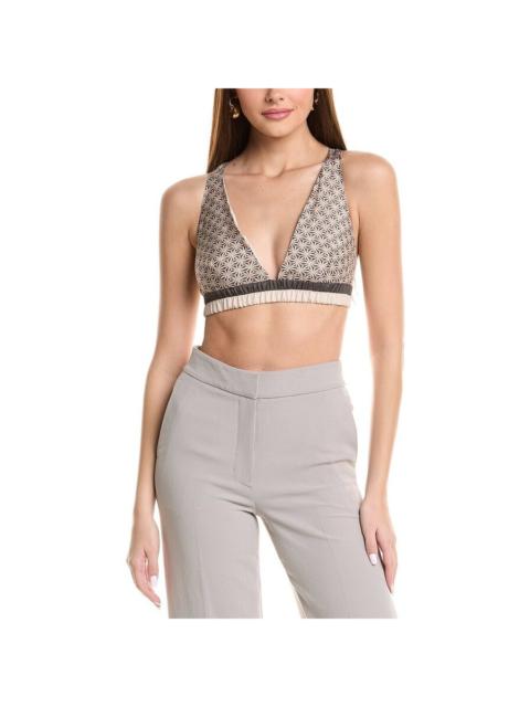Brunello Cucinelli Brunello Cucinelli Women'S Patterned Beige Bralette Top