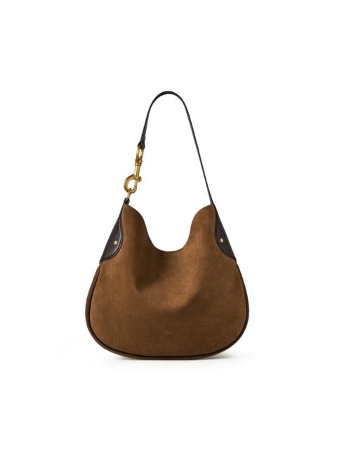 Mulberry Mulberry Hackney Suede Shoulder Bag in Vintage Oak at Nordstrom