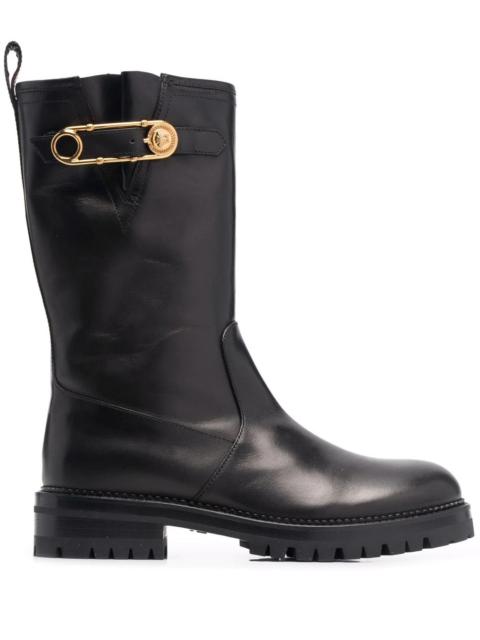 VERSACE Safety Pin mid-calf boots