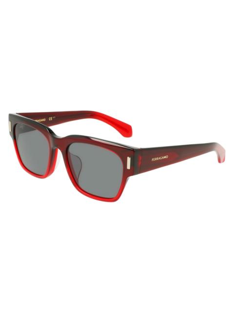 FERRAGAMO Ferragamo Grey Square Ladies Sunglasses SF2020SLB 615 55