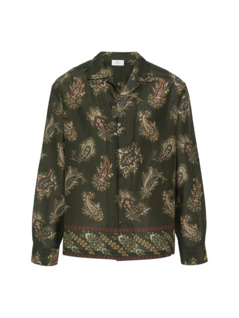 Etro Paisley-print button-up shirt