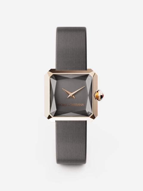 Dolce & Gabbana Gold watch with silk strap