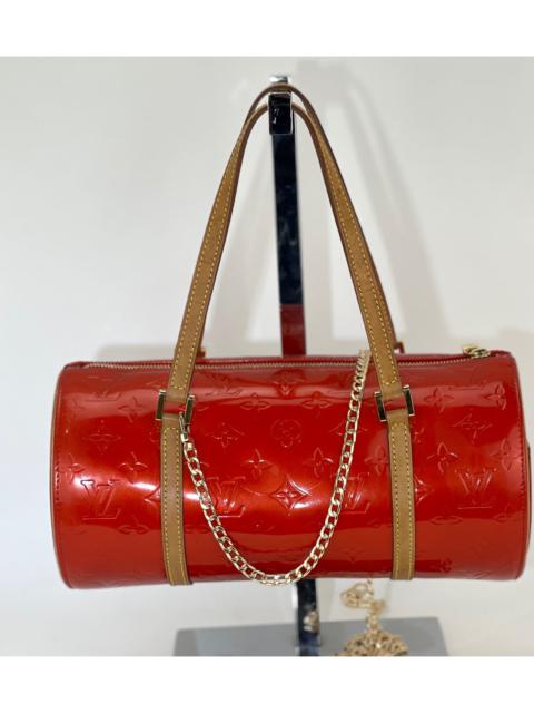 Speedy linen handbag Louis Vuitton Red in Linen - 36397477