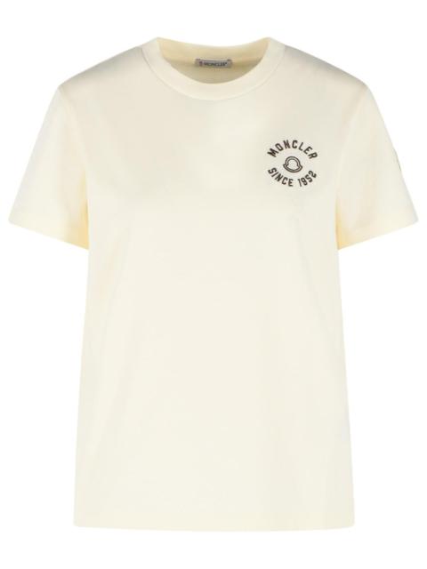 Moncler Moncler Cream Cotton T-Shirt Women