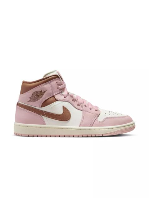Jordan 1 Mid "Pink Oxford/Archaeo Brown/Sail" Women's Shoe